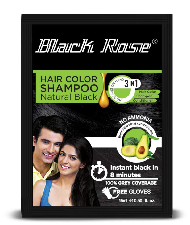 Black Rose Color Shampoo  (15ml)