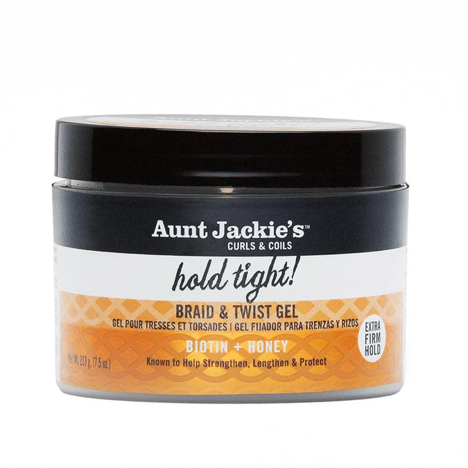Aunt Jackie's - curls & coils  Biotin + Honey hold tight Braid & Twist Gel 7.5oz