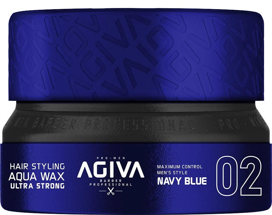 Agiva - Styling Hair Wax Aqua Ultra Strong 155ml - Navy Blue #2