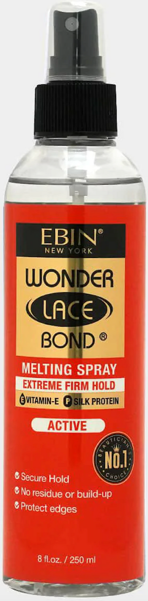EBIN WONDER LACE BOND MELTING SPRAY 8OZ/250ML WIG HOLD MELT DOWN Extra Mega  Hold