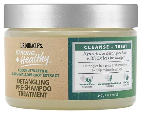 Dr. Miracles Strong + Healthy Detangling Pre-Shampoo Treatment 340gr/12oz Ga naar het begin van de afbeeldingen-gallerij Dr. Miracles Strong + Healthy Detangling Pre-Shampoo Treatment 340gr/12oz