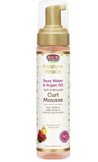 African Pride - Moisture Miracle Rose Water & Argan Oil Curl Mousse 8.5oz